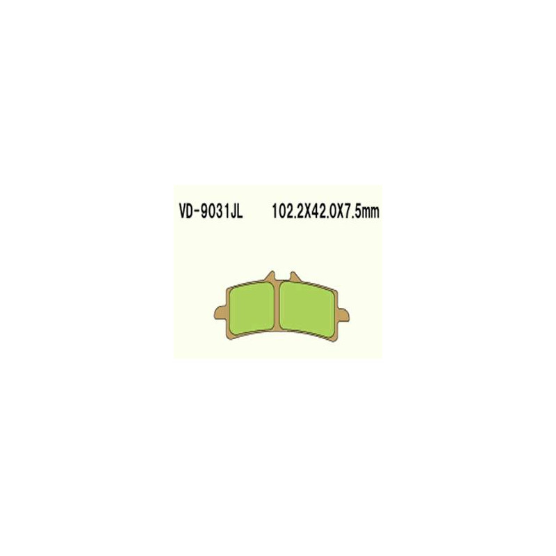KLOCKI HAMULCOWE VESRAH SINTERED METAL VD-9031JL KLOCKI HAMULCOWE VESRAH SINTERED METAL VD-9031JL