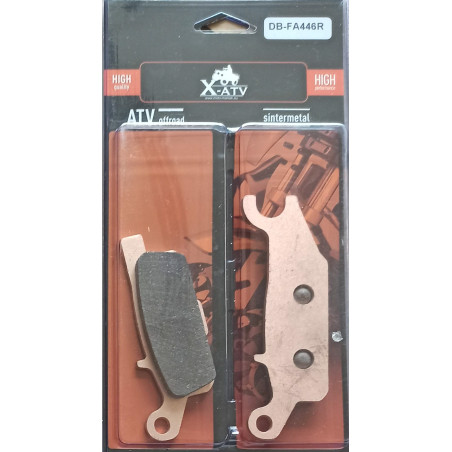 Klocki hamulcowe Yamaha Grizzly 550 700 tył prawa strona FA446R DB2158 3B4-W0046-10-00