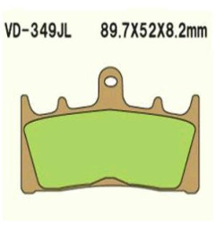 KLOCKI HAMULCOWE VESRAH SINTERED METAL  VD-349RJL