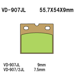 VESRAH KLOCKI HAMULCOWE KH18 SPIEK METALICZNY (ZŁOTE) (MADE IN JAPAN)