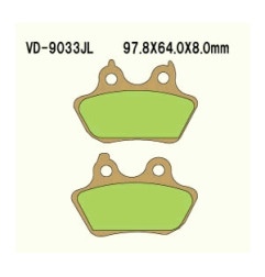 KLOCKI HAMULCOWE VESRAH SINTERED METAL  VD-9033JL (FA434)
