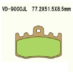 KLOCKI HAMULCOWE VESRAH SINTERED METAL  VD-9000JL (FA335HH)