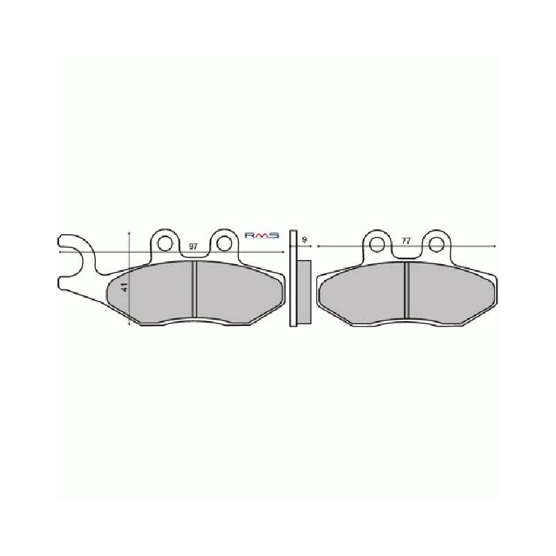 KLOCKI HAMULCOWE PIAGGIO BEVERLY 125/200 (VD-983) KLOCKI HAMULCOWE PIAGGIO BEVERLY 125/200 (VD-983)