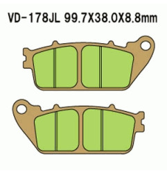 KLOCKI HAMULCOWE VESRAH SINTERED METAL  VD-178JL