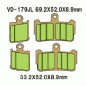 KLOCKI HAMULCOWE VESRAH SINTERED METAL VD-179JL KLOCKI HAMULCOWE VESRAH SINTERED METAL VD-179JL