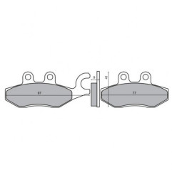 KLOCKI HAMULCOWE PIAGGIO BEVERLY 250