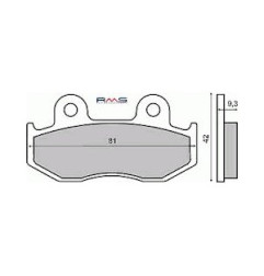 KLOCKI HAMULCOWE SH 125/150