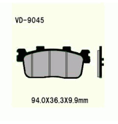 KLOCKI HAMULCOWE VESRAH SEMI-METALLIC VD-9045 (FA427)