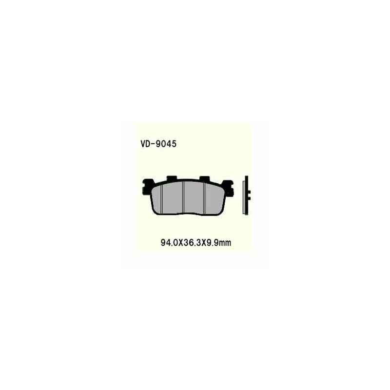 KLOCKI HAMULCOWE VESRAH SEMI-METALLIC  VD-9045 (FA427)