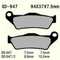 KLOCKI HAMULCOWE VESRAH SEMI-METALLIC  VD-947/2  (FA363=