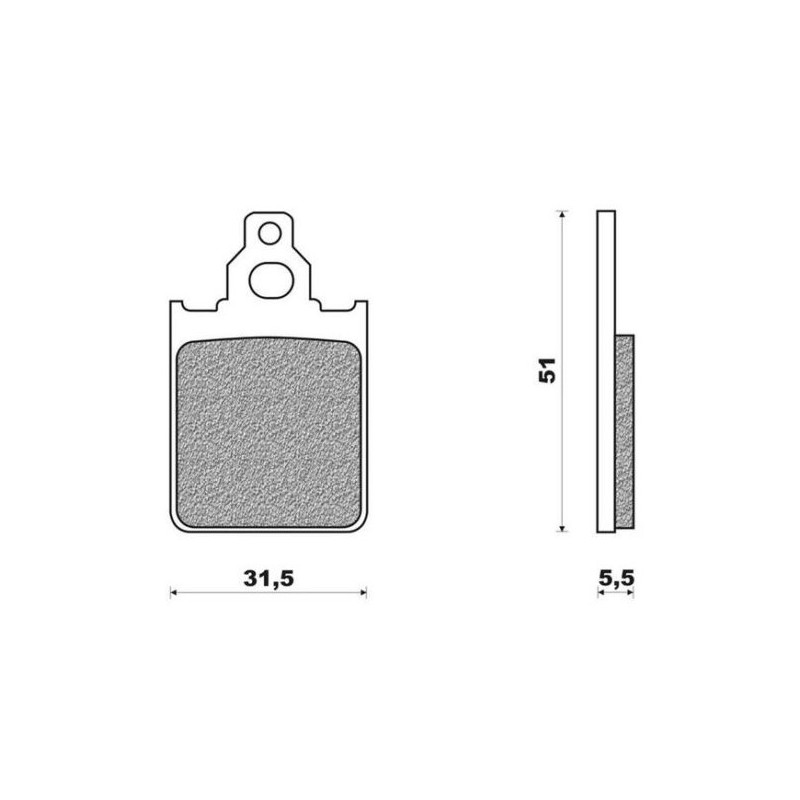 KLOCKI HAMULCOWE VESPA PX PIAGGIO QUARTZ ZIP