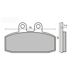 KLOCKI HAMULCOWE RMS APRILIA SCARABEO 125
