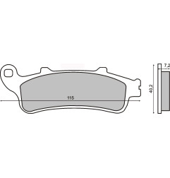 KLOCKI HAMULCOWE SINTERED HONDA  FORZA 250