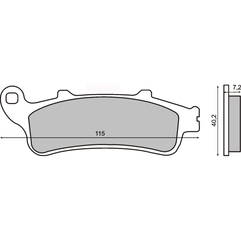 KLOCKI HAMULCOWE SINTERED HONDA  FORZA 250