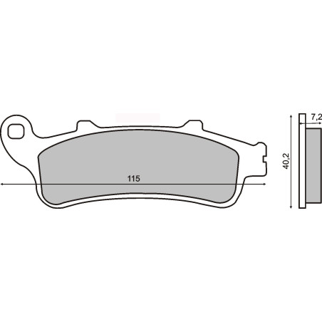 KLOCKI HAMULCOWE SINTERED HONDA  FORZA 250