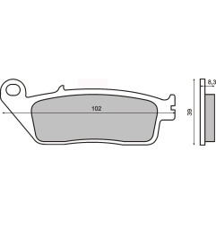 KLOCKI HAMULCOWE SINTERED PEOPLE 125GTI