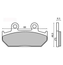 KLOCKI HAMULCOWE MADISON 250