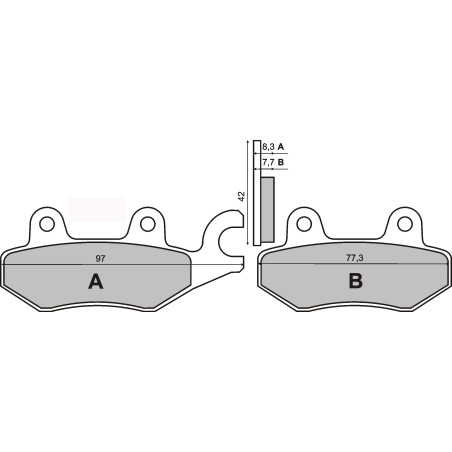 KLOCKI HAMULCOWE BURGMAN 400