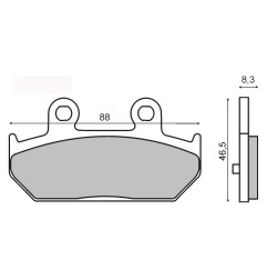 KLOCKI HAMULCOWE SINTERED RMS 225101503
