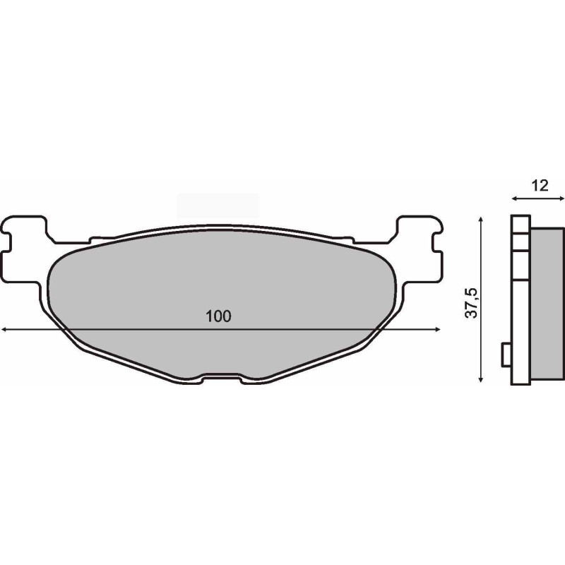 KLOCKI HAMULCOWE SINTERED T-MAX 500