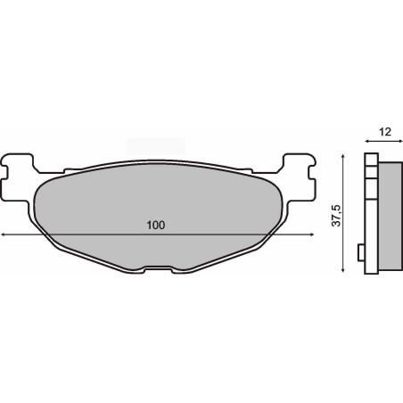 KLOCKI HAMULCOWE SINTERED T-MAX 500