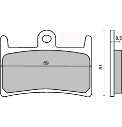 KLOCKI HAMULCOWE T-MAX 500 / 530