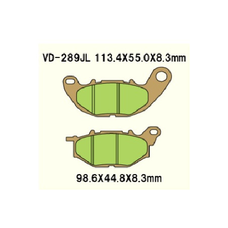 KLOCKI HAMULCOWE VESRAH SINTERED METAL VD-289JL