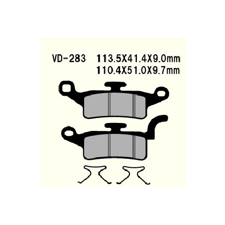 KLOCKI HAMULCOWE VESRAH SEMI-METALLIC VD-283 BWS125 10-13 / XENTER 125 12-18R