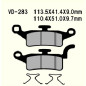 KLOCKI HAMULCOWE VESRAH SEMI-METALLIC  VD-283  BWS125 10-13 /  XENTER 125 12-18R