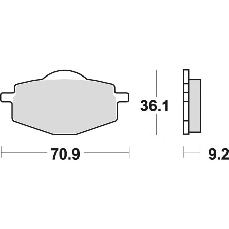 KLOCKI HAMULCOWE BRAKING SEMI METALLIC 685SM1