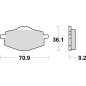 KLOCKI HAMULCOWE BRAKING SEMI METALLIC 685SM1 KLOCKI HAMULCOWE BRAKING SEMI METALLIC 685SM1