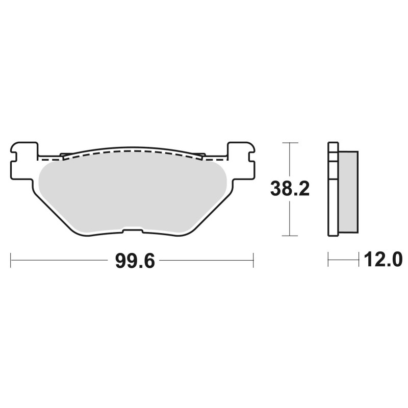 KLOCKI HAMULCOWE BRAKING SEMI METALLIC 868SM1 KLOCKI HAMULCOWE BRAKING SEMI METALLIC 868SM1