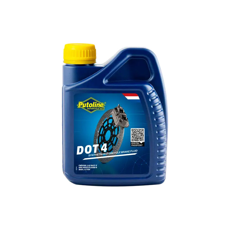 PUTOLINE PŁYN HAMULCOWY DOT 4 BRAKE FLUID 500ML SYNTETYK (ZGODNY RÓWNIEŻ Z DOT 3)