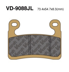 KLOCKI HAMULCOWE VESRAH SINTERED METAL VD-9088JL SINTERED METAL