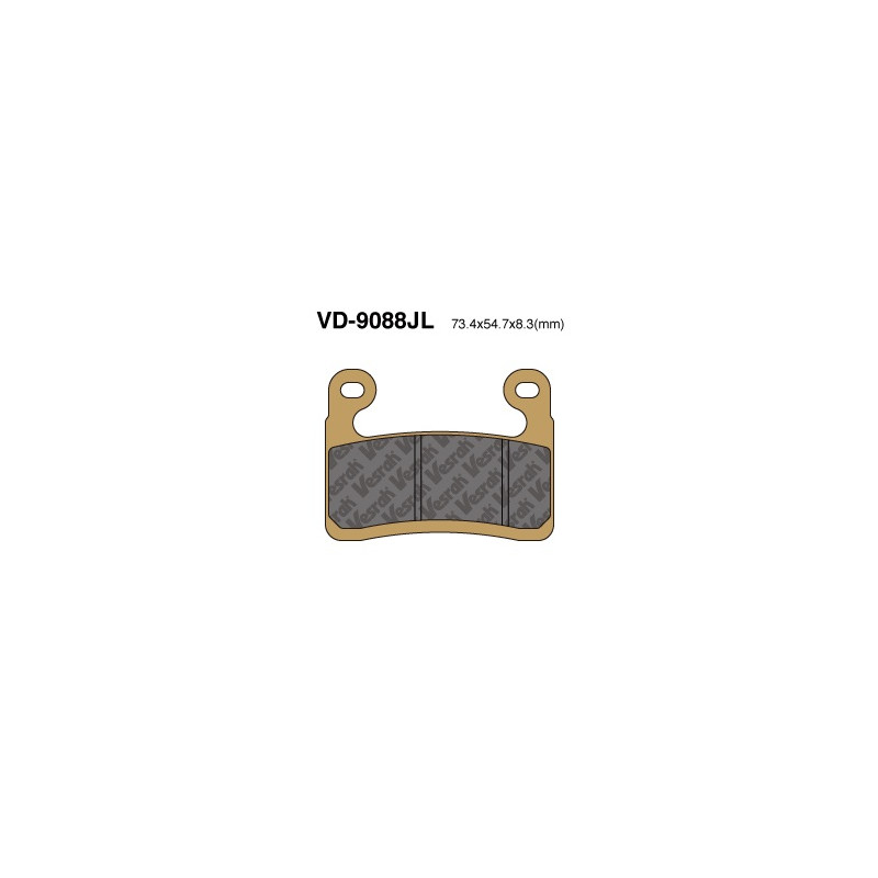 KLOCKI HAMULCOWE VESRAH SINTERED METAL  VD-9088JL SINTERED METAL