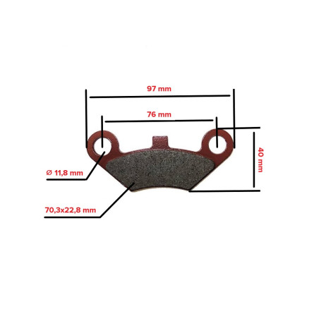 KLOCKI HAMULCOWE PRZEDNIE CF MOTO 450/520/550/800 POWER FORCE