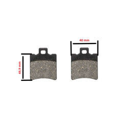 KLOCKI HAMULCOWE POWER FORCE 40X49,9X7 MM