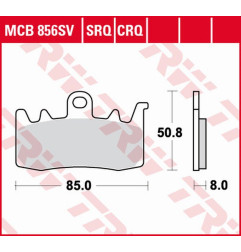 TRW ZF KLOCKI HAMULCOWE KH630 SINTER ROAD/TRACK BMW R 1200R/RS '14-'18, S 1000XR '17-, R 1200GS/ADV '13-'18