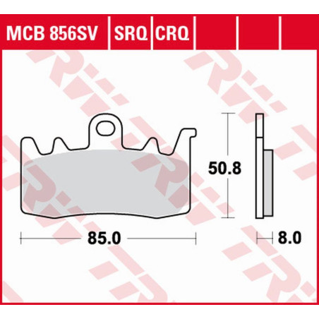 TRW ZF KLOCKI HAMULCOWE KH630 SINTER ROAD/TRACK BMW R 1200R/RS '14-'18, S 1000XR '17-, R 1200GS/ADV '13-'18