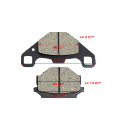 KLOCKI HAMULCOWE ATV 150/200/250