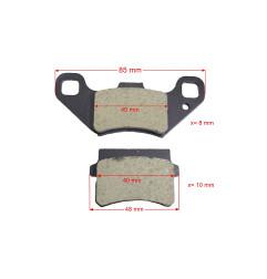 KLOCKI HAMULCOWE TYLNE ATV QUAD KXD BARTON 110/125