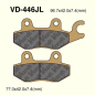 KLOCKI HAMULCOWE VESRAH SINTERED METAL  VD-446JL (SBS 955)