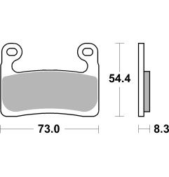 KLOCKI HAMULCOWE BRAKING SEMI METALLIC RACE 994CM55