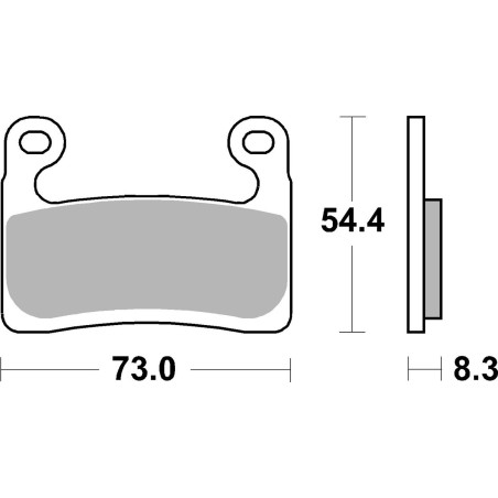 KLOCKI HAMULCOWE BRAKING SEMI METALLIC RACE 994CM55