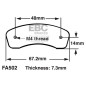 EBC Klocki kartingowe FA502B (1 kpl. na tarczę)