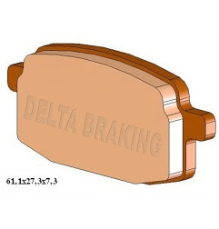Klocki hamulcowe motocyklowe DELTA DB5080 (odpowiednik FA169)