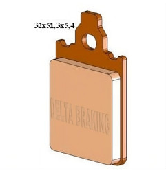 Klocki hamulcowe motocyklowe DELTA DB5090 (odpowiednik FA186)