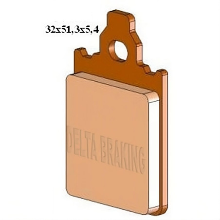 Klocki hamulcowe motocyklowe DELTA DB5090 (odpowiednik FA186)