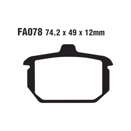 Klocki hamulcowe EBC FA 078 HH (2 szt.)