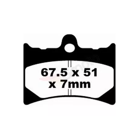 Klocki hamulcowe EBC FA 126 HH (2 szt.)